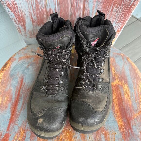 Red Wing Tradesman 3532 Black Waterproof Safety Toe Side-Zip Work Boots Size 10 main image 6